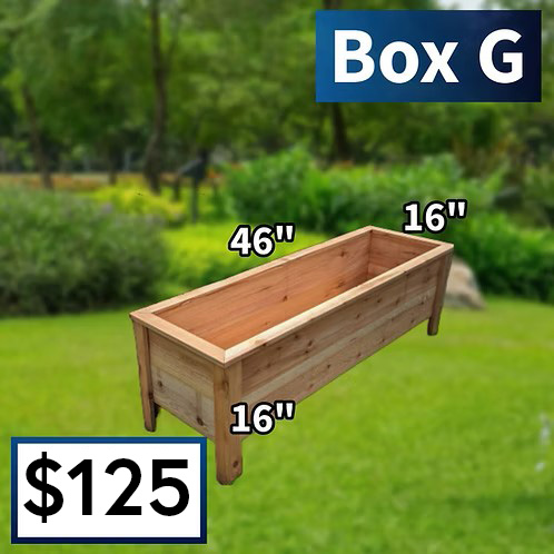 Box G 46 Inch Long Planter Box with Pricing